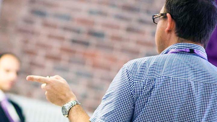 Student and teacher working