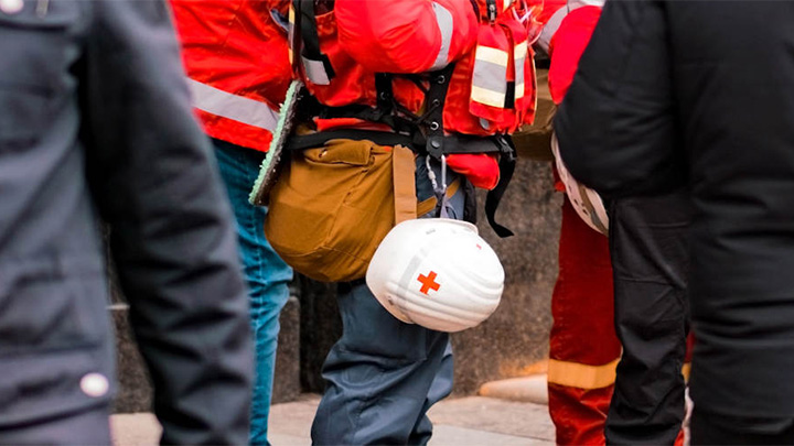 A group of emergency medical workers.