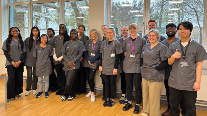 The pharmacy students involved with running the free clinics.