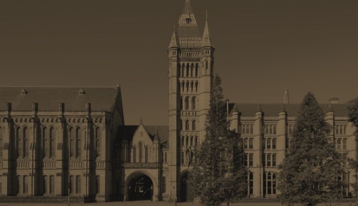 The University of Manchester buildings as seen from Oxford Road