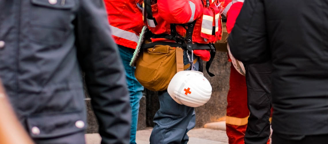 A group of emergency medical workers.