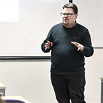 Doron Cohen giving a lecture.