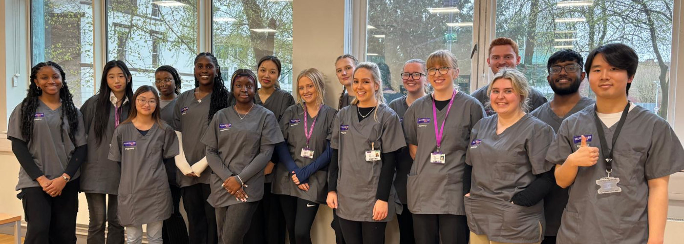 The pharmacy students involved with running the free clinics.
