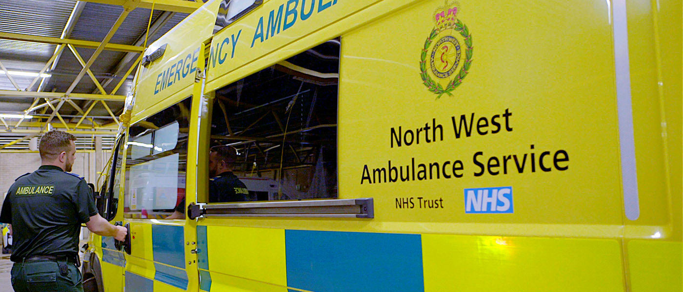 North West Ambulance Service ambulance
