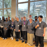 The pharmacy students involved with running the free clinics.
