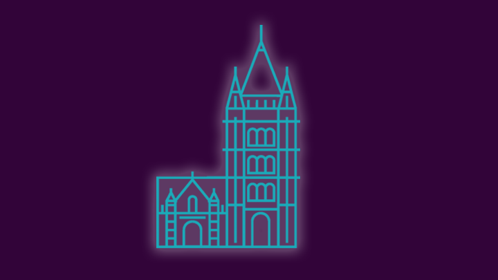 An icon the university building.