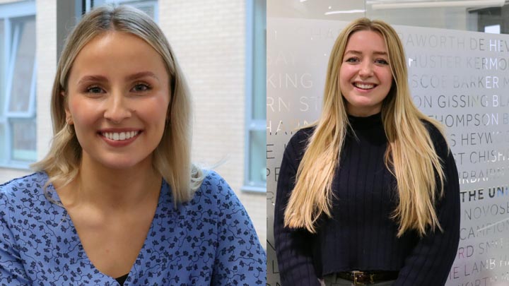 Wiktoria Glab (left) and Francesca Owen (right).