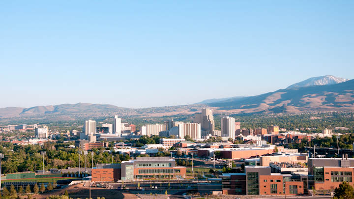 A photo of the Nevada skyline.