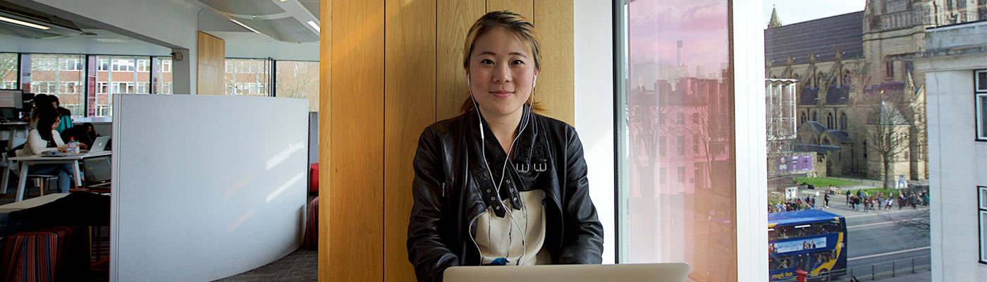 Postgraduate student in medical library, University of Manchester.