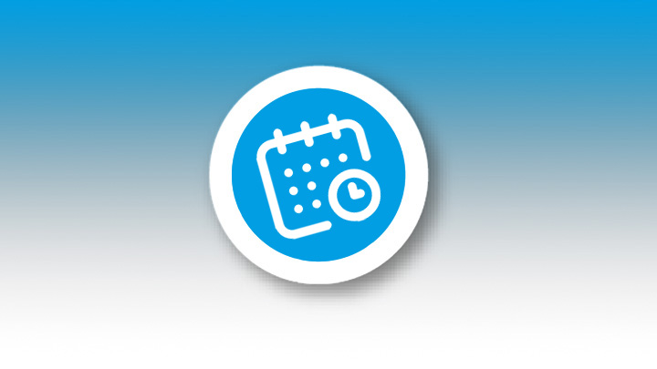 An icon representing a calendar event.
