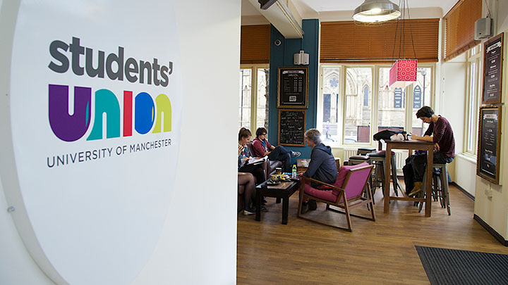 Inside the Students' Union.