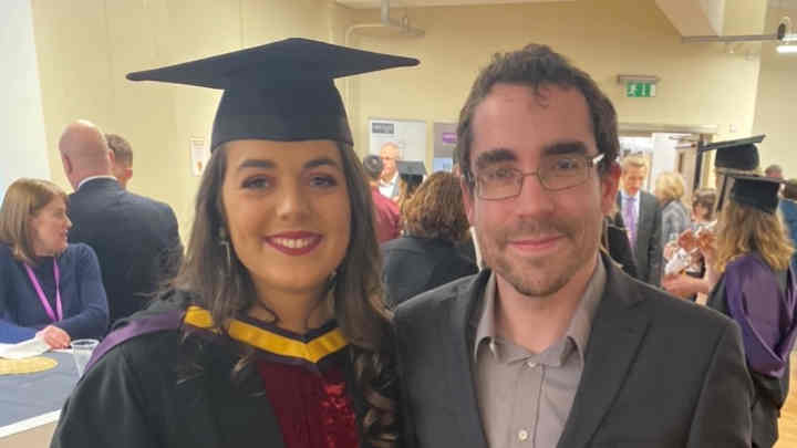 Ciara at her undergraduate graduation.