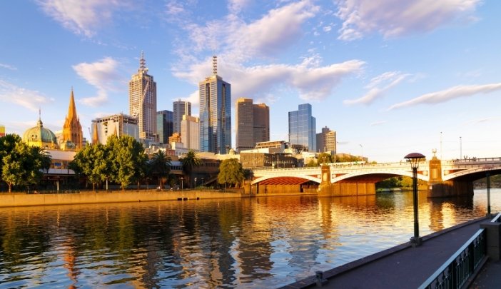 Melbourne city skyline