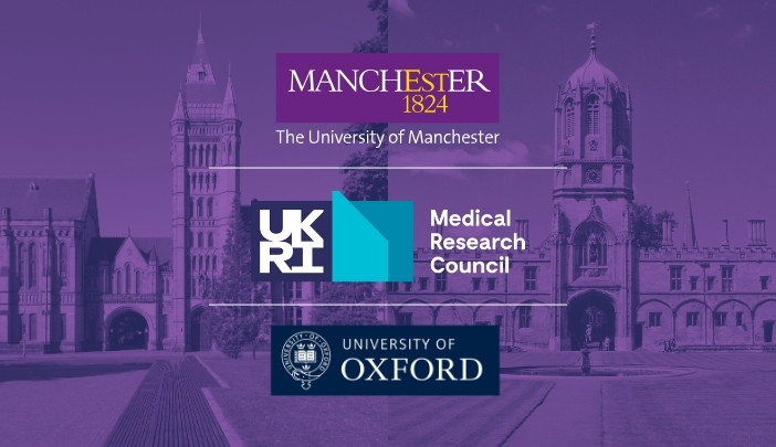 The MRC, University of Manchester and University of Oxford logo