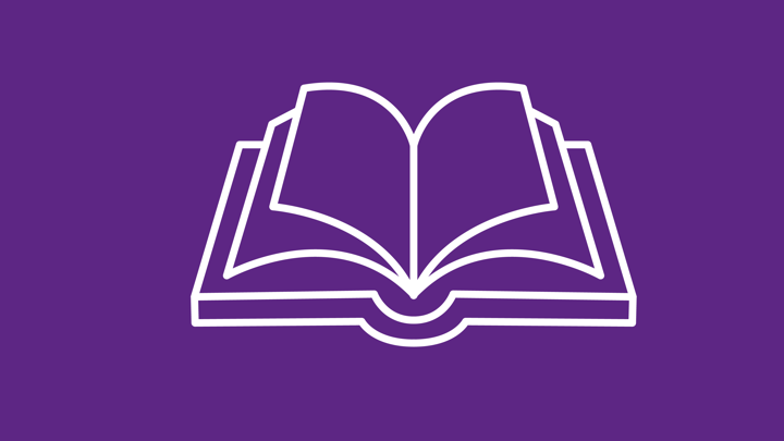 An open book.