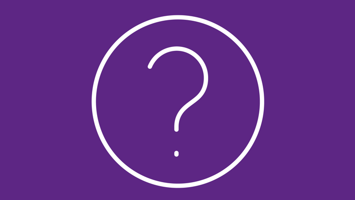 A question mark.